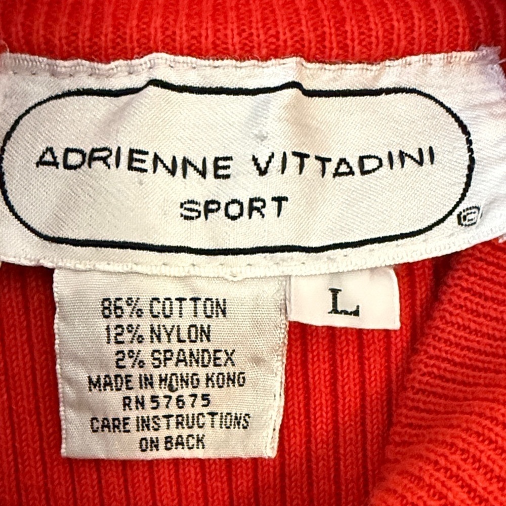 Adrienne Vittadini Vibrant Red Turtleneck Sweater 86% Cotton - Picture 7 of 10